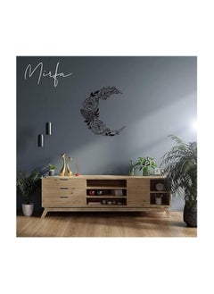 MIRFA Wooden Wall Art With Self Adhesive Base - Black (Boho Style Moon - Small - Pack of 3)  - Image 3