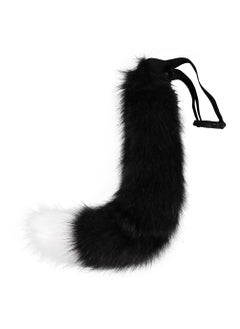 Halloween Cosplay Fox Tail Plush Costume PropBlack and White Black and White