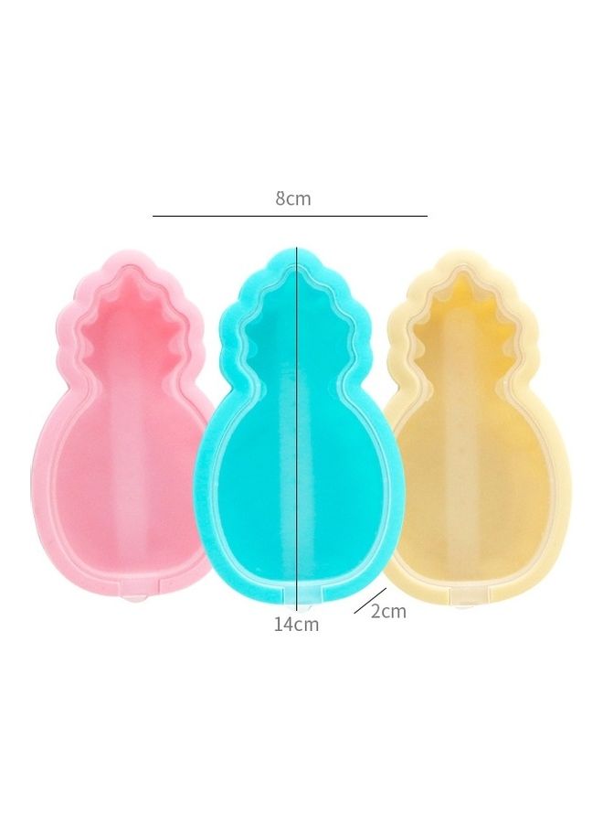 نيبمينينت 3 قطع قوالب مصاصات مصنوعة من السيليكون بتصميم أناناس متعدد الألوان - Image 2