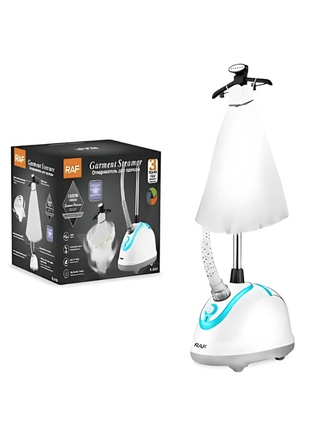 RAF All in One Garment Steamer for Wrinkle Removal, Featuring Strong Steam Output, Adjustable Stand, Easy Fill Water Tank, Compact Base, Perfect for Home Ironing, Travel Convenience, and Maintaining Crisp, Fresh Clothing Daily - Image 5