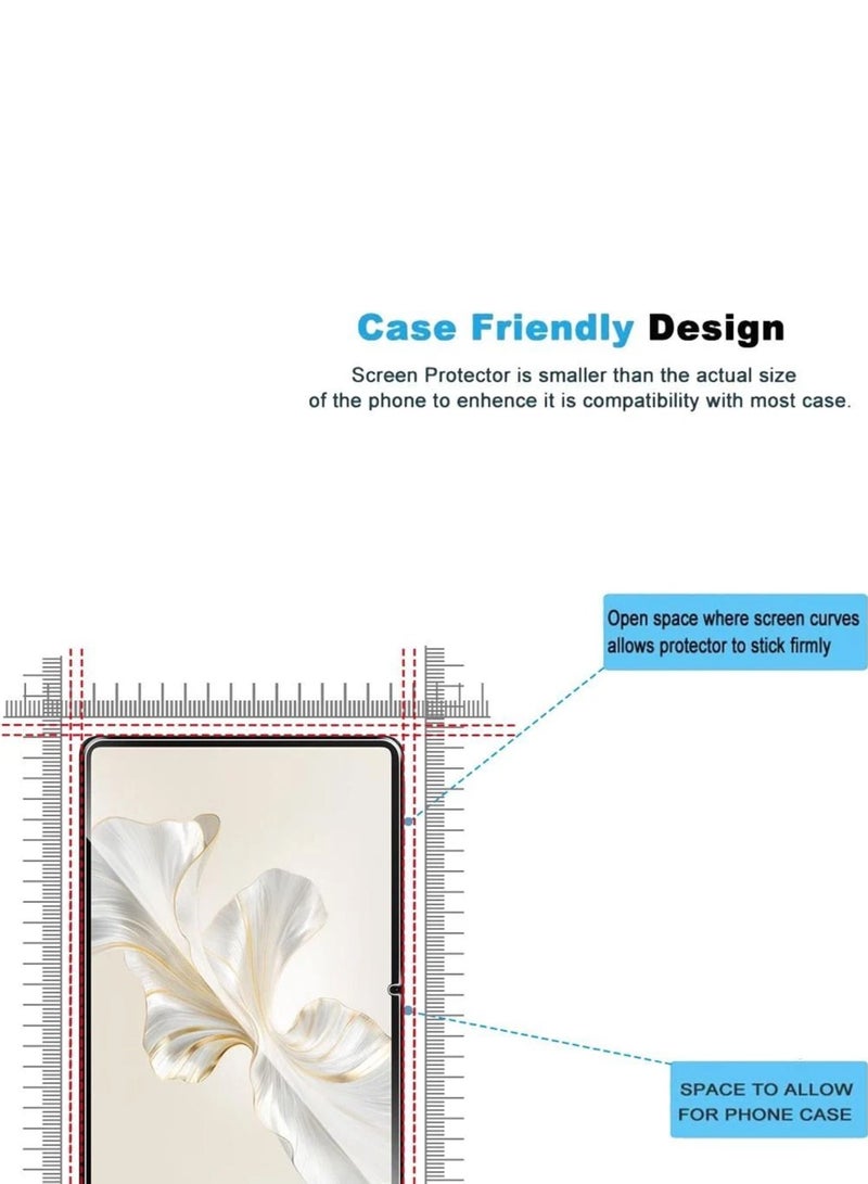 عبوة من قطعتين من واقي الشاشة الزجاجي المقوى فائق الوضوح 9H لجهاز Honor Pad 10 مقاس 12.1 بوصة - شفاف - Image 4