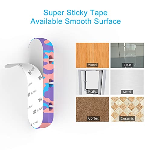 INCHOR Cable Organizer, Cord Organizer Cable Management, Cable Clips USB Cable Holder Wire Organizer Cord Clips,(5, 3 Slots Colourful) - Image 4