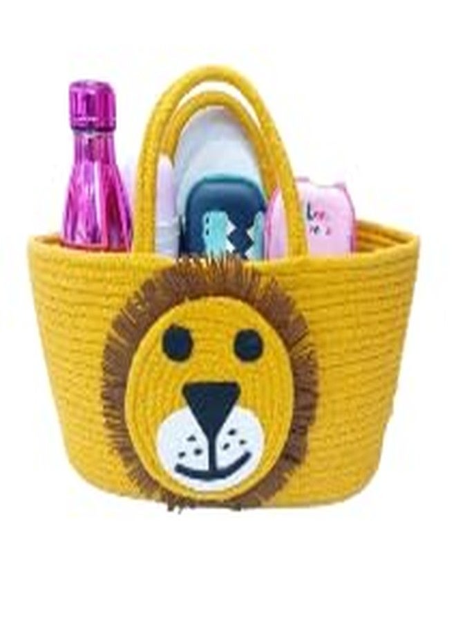 Rosslyn Cotton Cartoon Character Handbags for Women & Girls - Lion