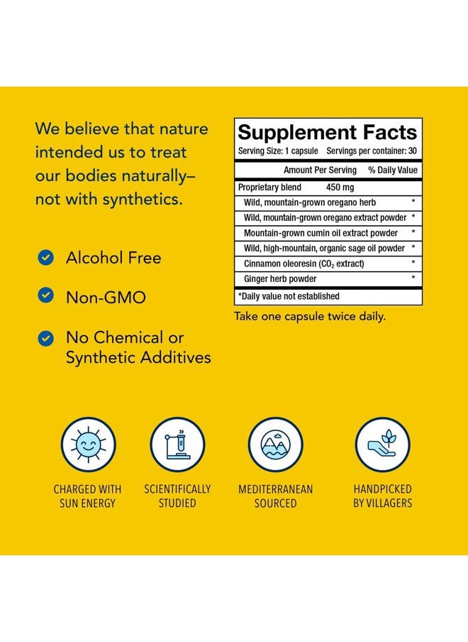 North American Herb & Spice - OregaRESP - 30 Capsules - Multiple Spice Oil Formula with Wild Mediterranean Source P73 Oregano - Healthy Respiratory System Support - Non-GMO - 30 Servings - Image 1
