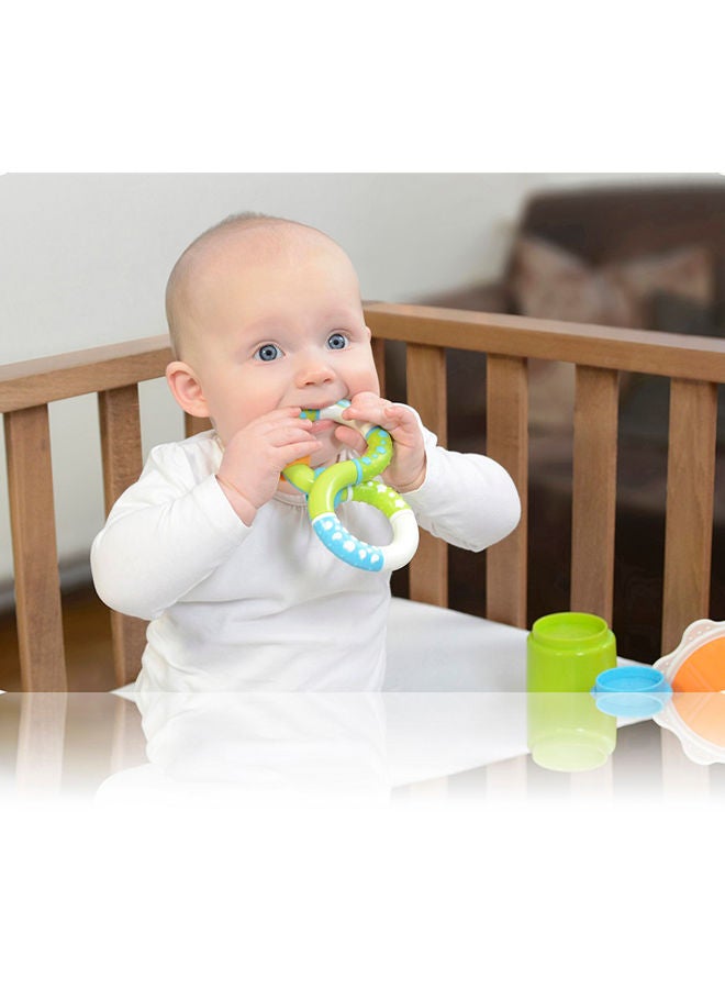 kidsme Twist And Learn Ring Rattle Baby Rattling Activity Toy From 3 Months To 18 Months Multicolour  - Image 5