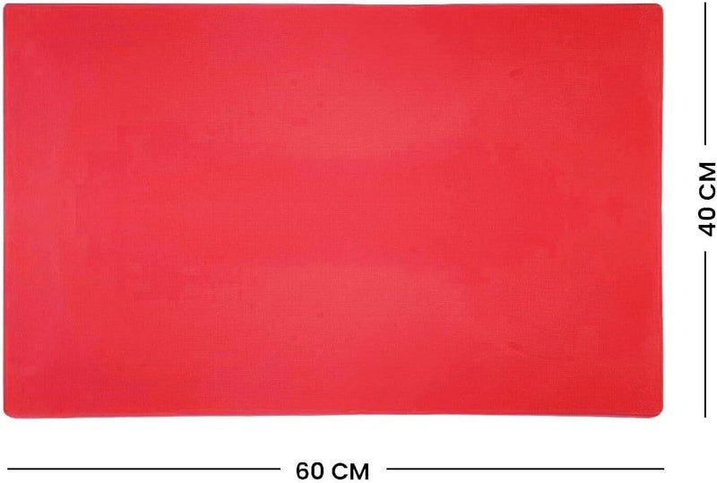 Chef Inox Market mainstream color picks Professional Heavy Duty High-Density Polyethylene Cutting Board - 60 x 40 x 2cm Red Multi usage - Image 3