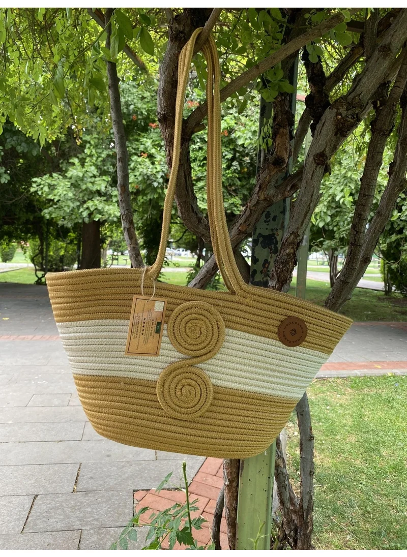 بدز ديري Jute Straw Look Handbag Beach Bag Shoulder Bag