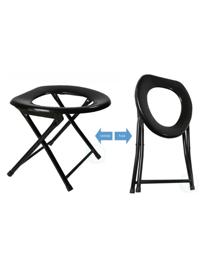 SMART HOME Portable Folding Bathroom Chair for the Elderly and the Sick – Home Toilet, Toilet Chair, Health Seat, Suitable for Home Care and Travel (50x40x40 cm) - Image 4