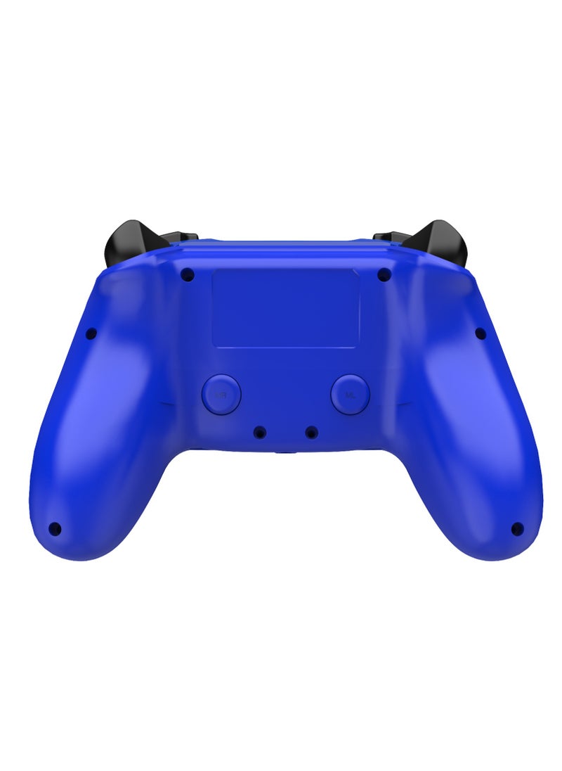 Log Electronics - Blue Camo Wireless Controller Compatible with PS4/PS4 Pro/PS4 Slim/PC/iOS 13.4/Android 10, Gaming Controller with Touchpad, Motion Sensor, Speaker, Headphone Jack, LED and Back Button - Image 1
