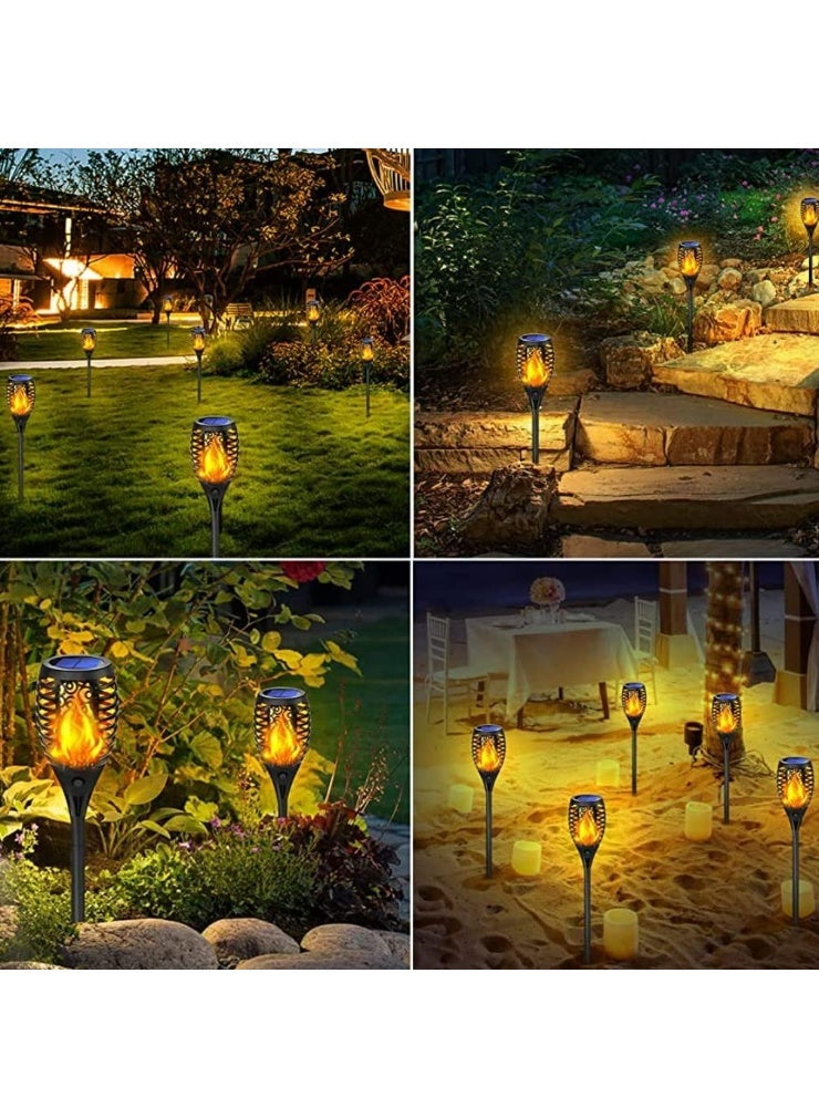 4PCS Solar Flame Led Light With Sensor Activated - Waterproof Solar Garden Lights In-Ground Landscape Lighting for Pathway, Yard, Deck, Lawn, Patio, Walkway - Image 3