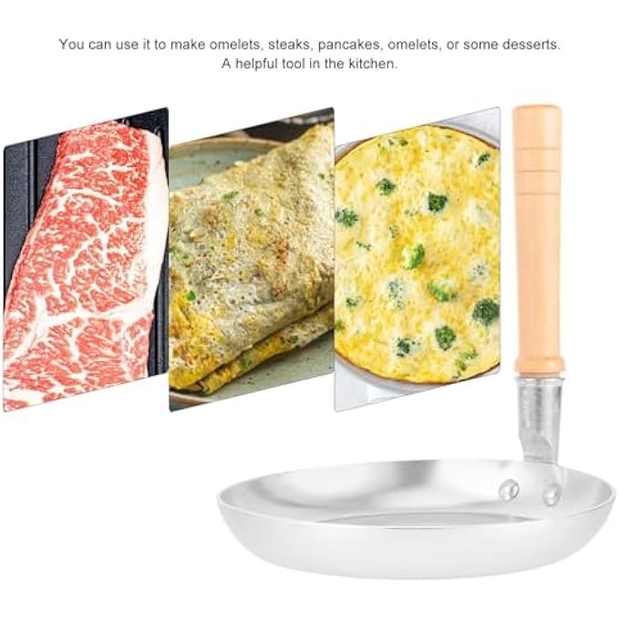 KASTWAVE Small Nonstick Frying Pan Stainless Steel Japanese Tamagoyaki Roll Omelette Pan Mini Egg Skillet For Oyakodon Family Cooking Compact Breakfast Pan For Stove  Induction17Cm - Image 3