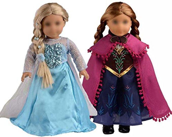 sweet dolly Doll Clothes Princess Dress Queen Costumes for 18 Inch Doll - Image 1