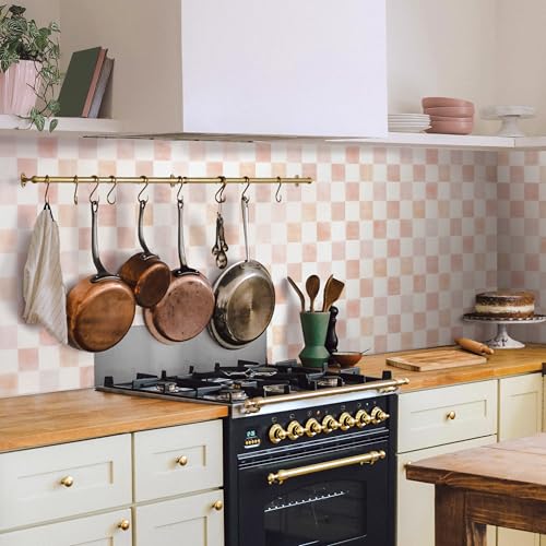 SMART TILES Peel and Stick Backsplash 5 Sheets of 775 x 775 3D Adhesive Peel and Stick Tile Backsplash for Kitchen Bathroom Wall Tile Checkered - Image 3
