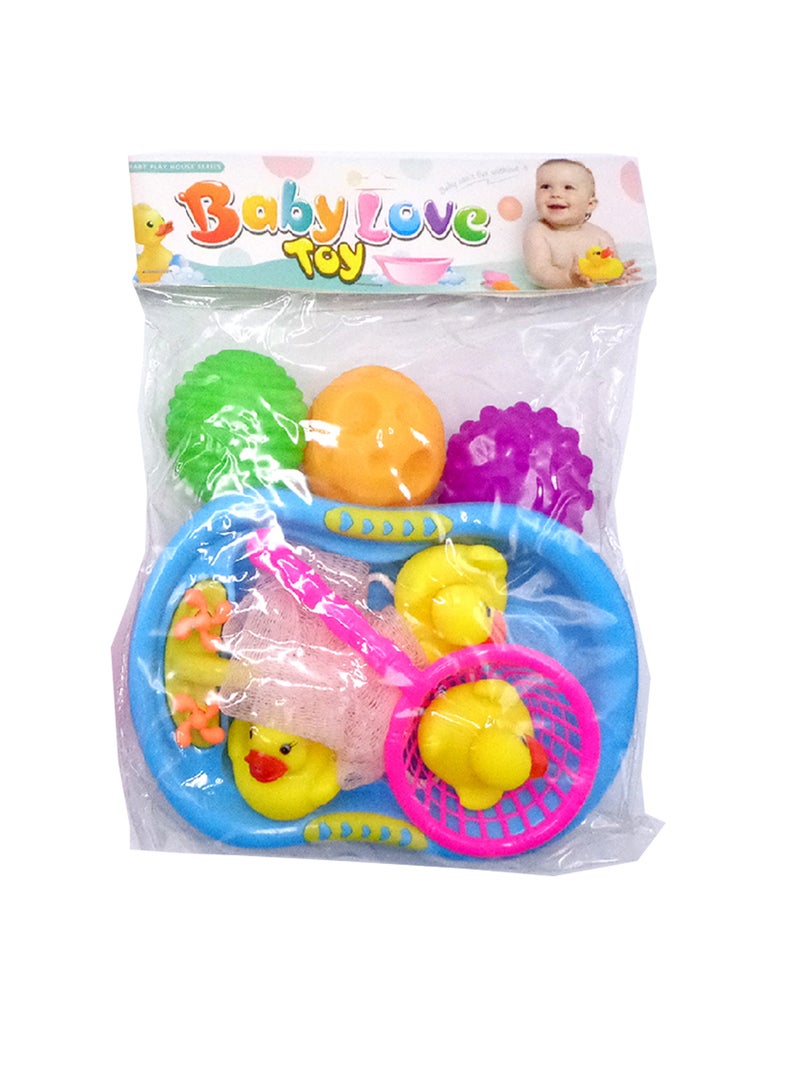 Vinyl Duck Bath Set for Kids Fun Floating Rubber Ducks Safe & Non Toxic Bath Time Play Toys for Babies & Toddlers Encourages Sensory Play Perfect Gift for Boys & Girls Ages 0+  - Image 5