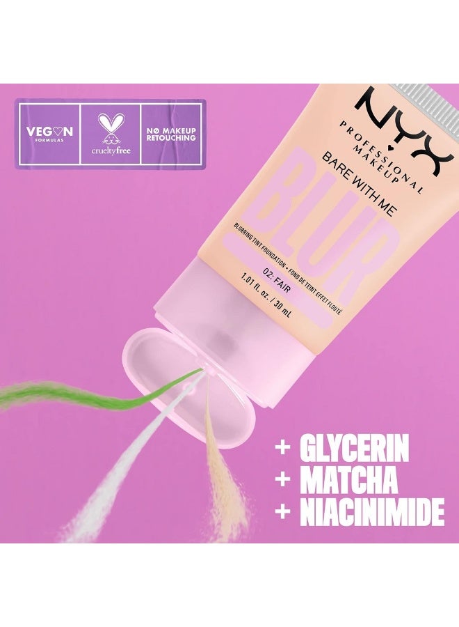 NYX PROFESSIONAL MAKEUP Bare With Me Blur Tint Foundation - Fair 30 ml - Image 2