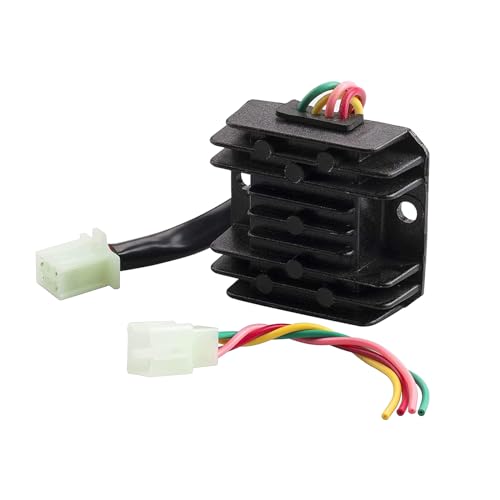 Dickno 12V Voltage Regulator Rectifier 4 Wires Voltage Regulator Replacement for GY6 125cc 150cc ATV Dirt Bike Go Kart Moped and Scooter - Image 1