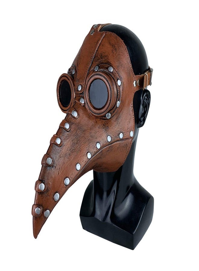 Stegosaurus Plague Doctor Bird Mask Long Nose Beak Cosplay Steampunk Halloween Costume Props Latex Material - Image 1