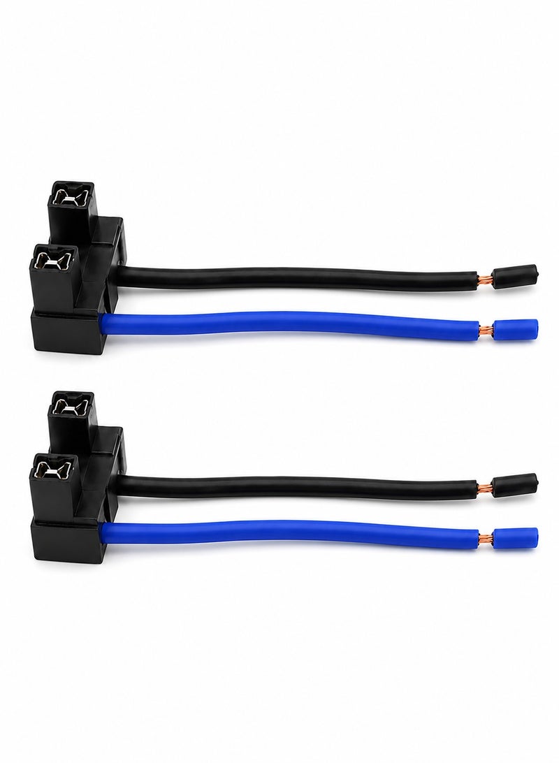 2PCS H4 Headlight Wiring Harness Adapter Socket Connector Plug, Ceramic Headlamp Extension Wire Cable, Heat Resistant Waterproof Dustproof Heavy Duty Replacement Connector for LED Halogen Bulbs Cars SUVs Trucks Universal Fit - Image 1