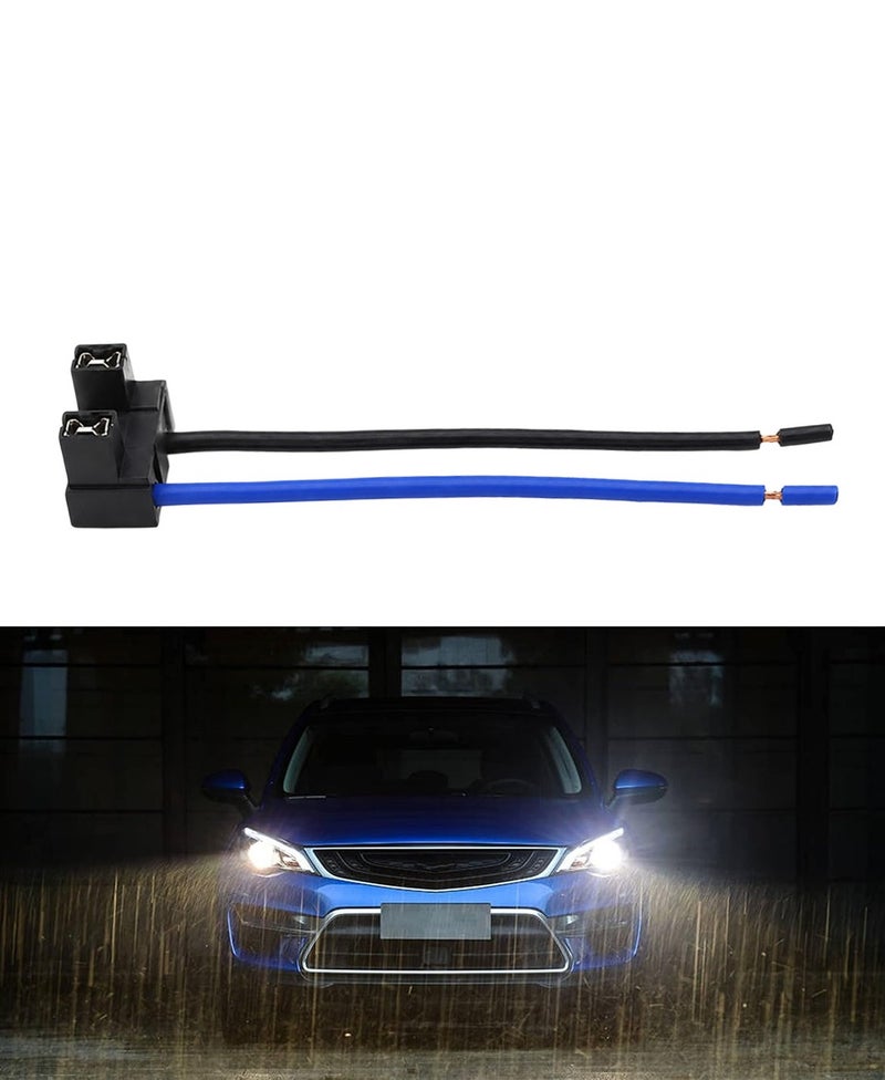 2PCS H4 Headlight Wiring Harness Adapter Socket Connector Plug, Ceramic Headlamp Extension Wire Cable, Heat Resistant Waterproof Dustproof Heavy Duty Replacement Connector for LED Halogen Bulbs Cars SUVs Trucks Universal Fit - Image 4
