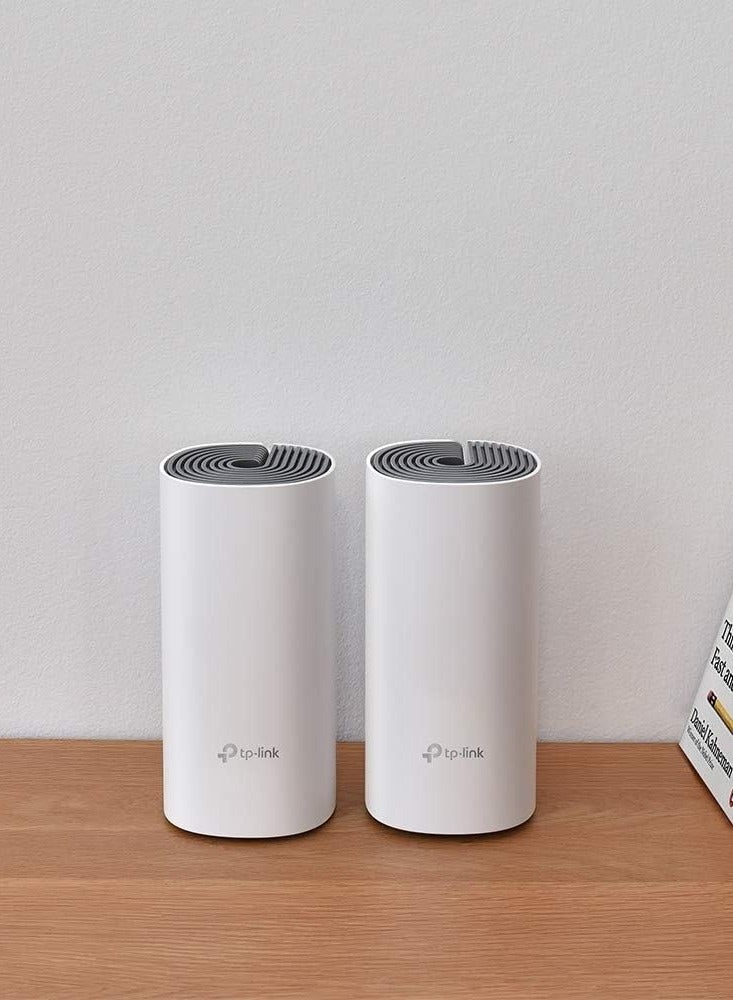 تي بي لينك نظام واي فاي ميسح المنزل الكامل TP-Link Deco E4 (عبوة 2) ، سلس وسريع (AC1200) للمنزل الكبير ، يعمل مع أمازون إيكو / أليكسا ، بديل لجهاز التوجيه ومعزز الواي فاي ، تحكم الوالدين - Image 3