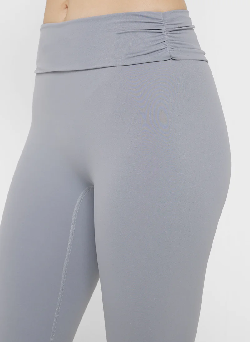 FRWD Ruched Waist Seamless Leggings