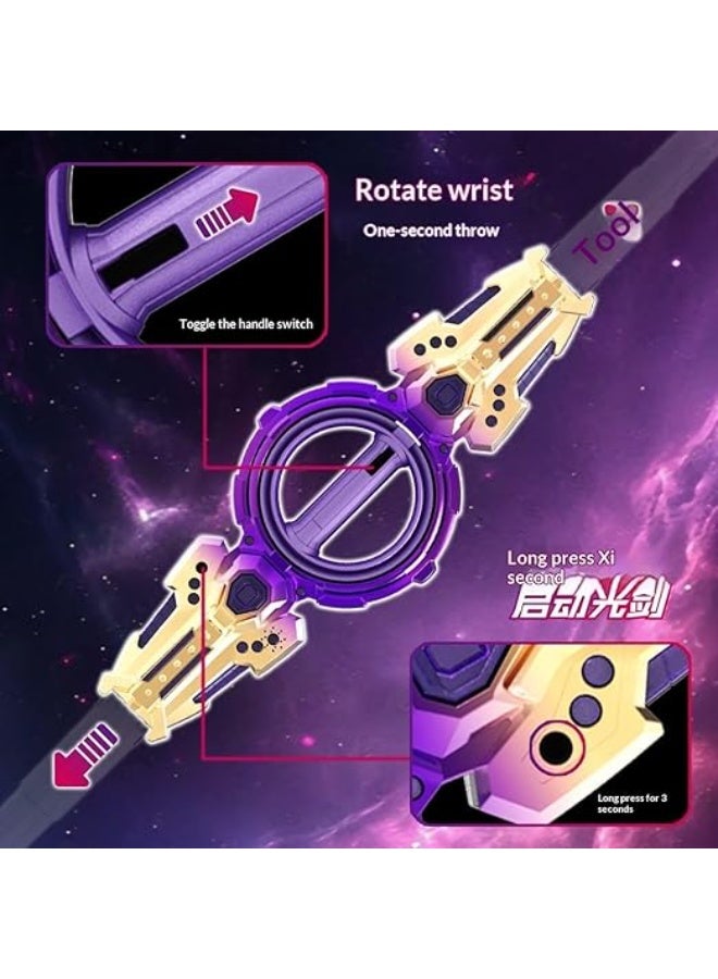 Dual Blades Lightsaber Toy, Fire Whirl Double-Edged Sword with Colorful Flashing Mode - Image 4