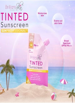Brilliant Skin Tinted Sunscreen SPF 50 with Facial Primer and Tone Adapt Technology, UVA/UVB Protection, Natural-Looking Tint with Broad-Spectrum Coverage, Hydrates Skin, Lightweight Formula, 20g.  - Image 4