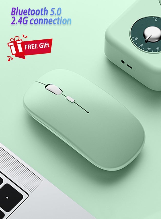 Keyboard Case For Redmi Pad SE 11 Inch, Detachable Bluetooth Keyboard Case Fully Wrapped /Anti-Fall /Leather Shockproof /Triangle Bracket, /Built-In Pen Slot / Flip-Top Smart Wake-Up/Off - AED 49 Gift Set Screen Protector-Green - Image 4