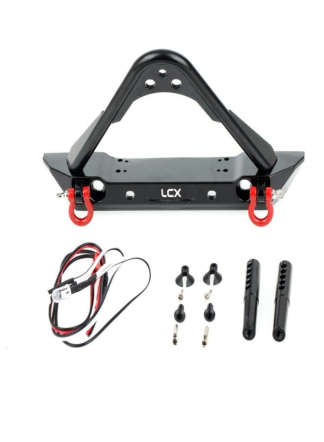 LCX Racing 1/10th RC Crawler Car Aluminum Front Bumper for TRX4 TRX6 Axial SCX10 II 90046 SCX10 D90 Redcat Gen7 Gen8, Upgrades Parts Accessories - Image 1