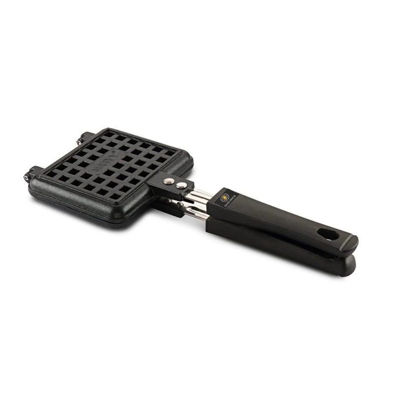 NETIZEN Non Stick Non Electric Cast Iron Waffle Maker for Home mini waffle maker mini waffle maker for home waffle maker gas Black Pack of 1 Waffle Maker - Image 1