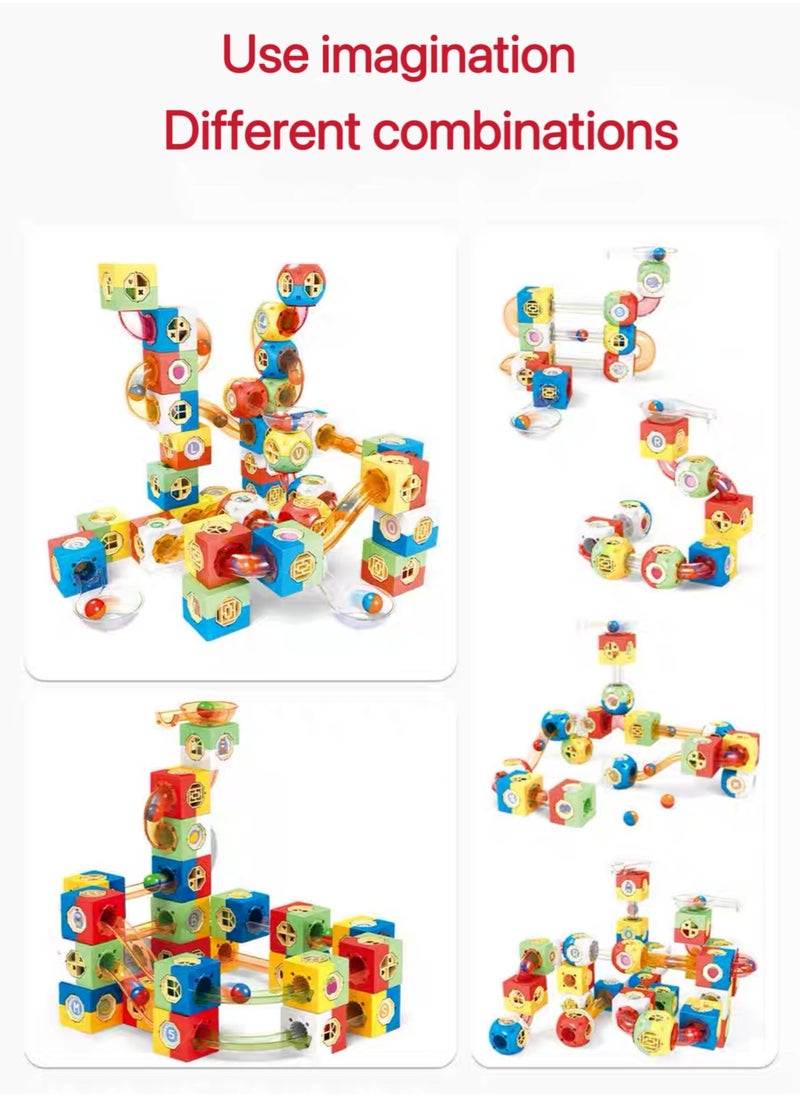 Magnetic Toys Building Block Set With Storage Box,Stacking Blocks 118 PCS,Early Educational Building Toys Set  - Image 1