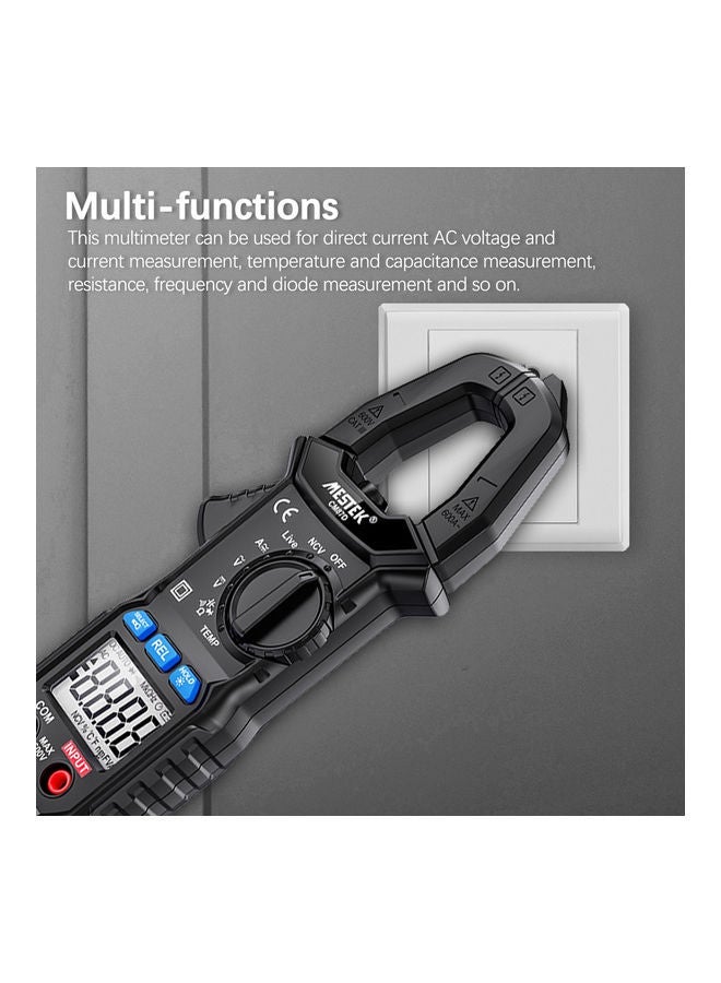 NIBEMINENT LCD Display Digital Clamp Meter Black - Image 3