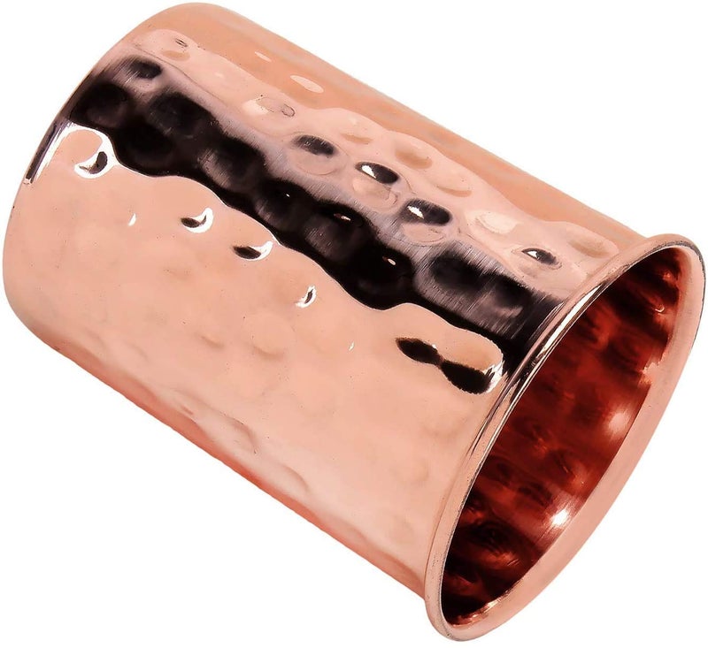 Ukal Ukal Pure Copper Hammered TumblersGlasses Perfect Drinking Experience Pack of 100 Capacity 250ml  - Image 3