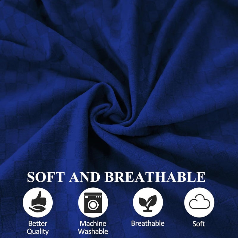 Jacobable Bed Wedge Pillow for Side Sleeping Sponge Filled Body Positioning Triangle Pillow Suitable for Pregnancy and Surgery Prevent Bed Sore for Leg and Back Support with Pillow Case (Navy Blue) - Image 4