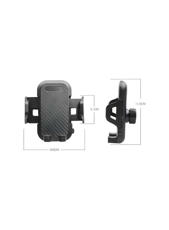 S-TOP 2-in-1 Universal Flexible PC Car Dashboard Mount Phone Holder 360 Degrees Cradle Air Vent Holder for Mobile Phone Also for Desk - Image 2