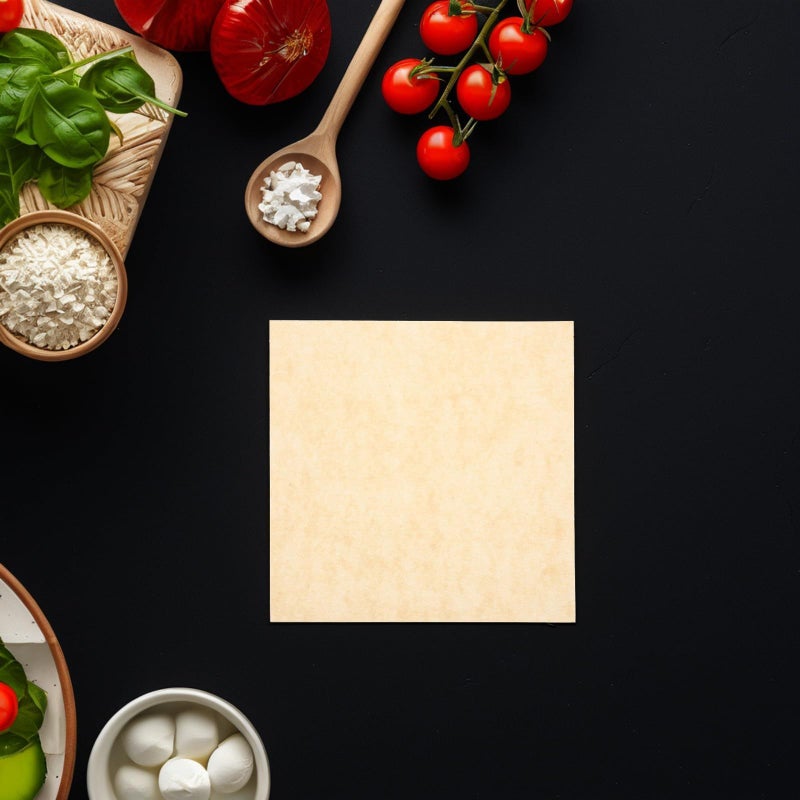 Luxshiny Oil Absorbing Parchment Paper 15x15cm 500 Sheets Natural Kraft Paper Heat Resistant Nonstick Greaseproof Baking Liners For Kitchen Cooking And Fried Food Wrapping - Image 5