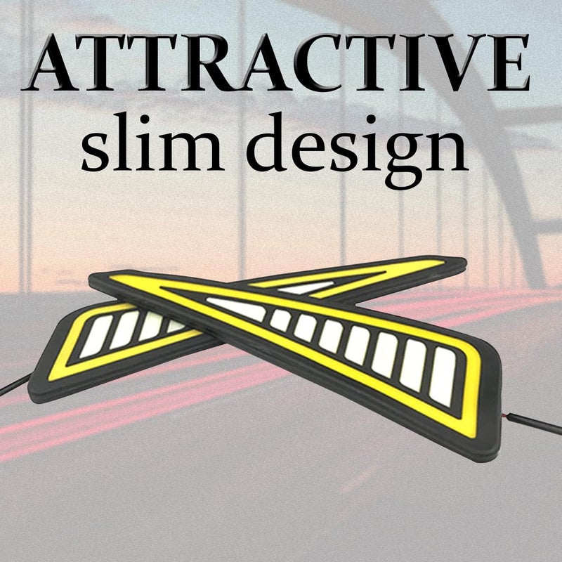 Asryd شريط إضاءة خلفي مرن مقاوم للماء R15 V2 / V3 / V4 مع مؤشر LED يعمل للدراجات النارية ياماها R15 جميع الطرازات (أبيض-كهرماني) - Image 4