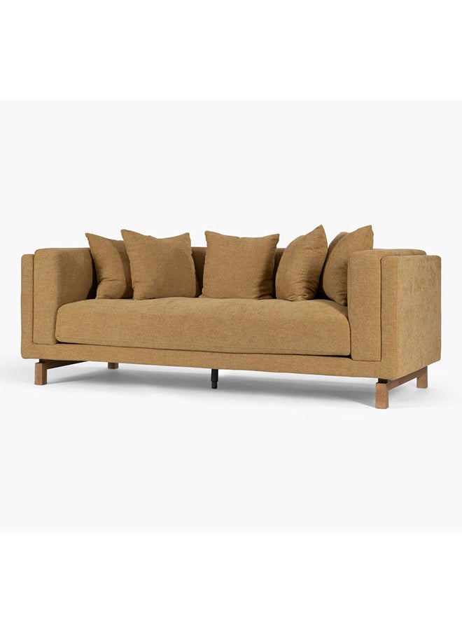 2XL Home - Nottingham 3 Seater Sofa 77x220x91 cm-Mustard - Image 1