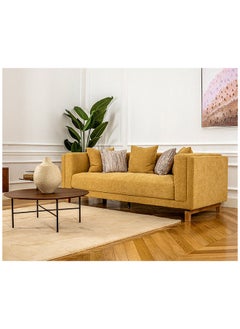 Nottingham 3 Seater Sofa 77x220x91 cm-Mustard