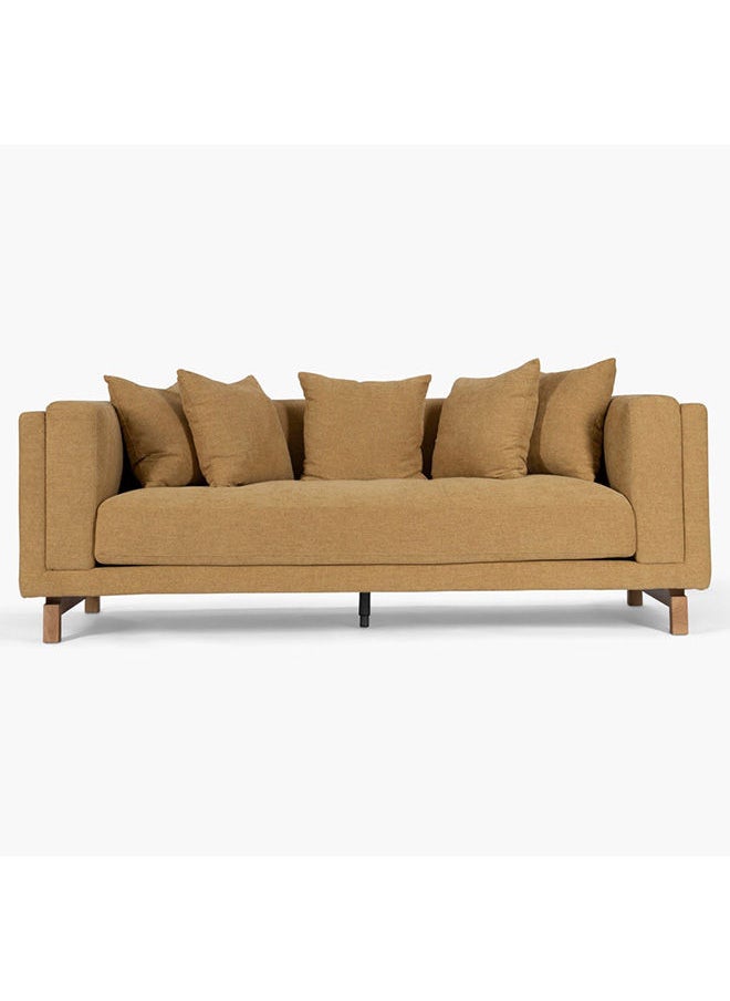 2XL Home - Nottingham 3 Seater Sofa 77x220x91 cm-Mustard - Image 1