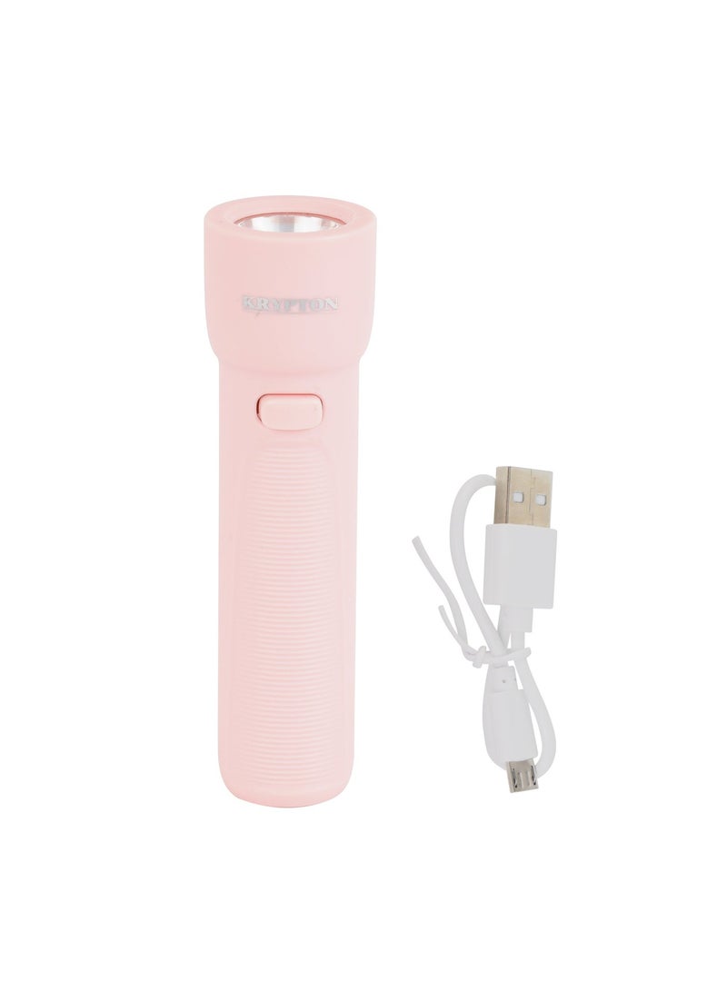 KRYPTON مصباح كريبتون القابل لإعادة الشحن LED KNFL5009 – ساطع للغاية، بطارية ليثيوم، 10 ساعات وقت عمل، شحن ميكرو USB | محمول وخفيف الوزن | ضمان لمدة 2 سنوات - Image 1