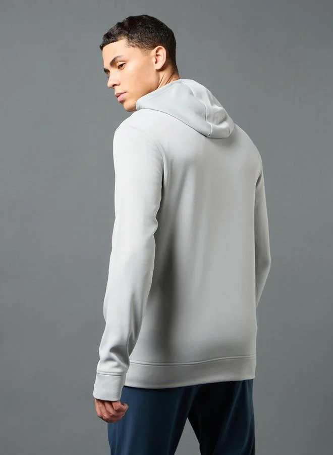 Technosport Technosport Solid Long Sleeve Hoodie with Zip Closure