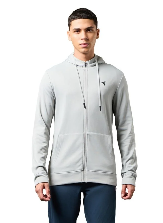 Technosport Technosport Solid Long Sleeve Hoodie with Zip Closure