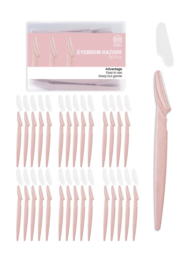 MoHern Dermaplaning Tool for Face 30 Pcs Dermaplane Razor for Face Multipurpose Face Razors for Women and Men Pink - Image 3