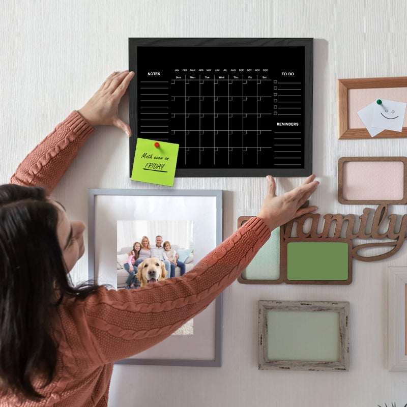 TORASO Chalkboard Calendar,13" Ã— 17" Small Size Calendar Magnetic Chalk Board, Monthly and Weekly Chalkboard, Family Planner(Family-HB-3343) - Image 4