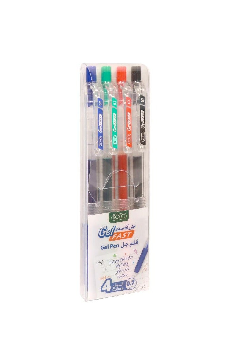 ROCO Gel Fast Gel Ink Pen Assorted Colors0.7 mm - Image 1