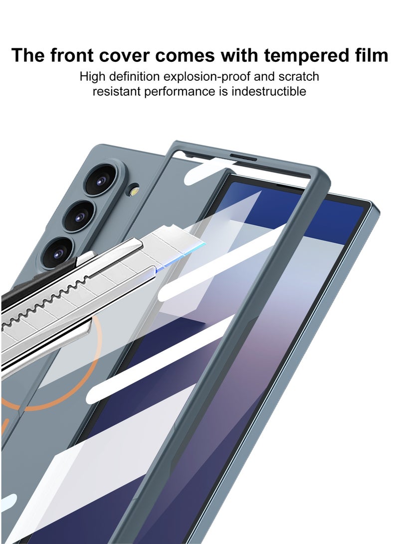 GKK Stylish Slim Protective Case Compatible with Samsung Galaxy Z Fold 7 5G (2025) , Polycarbonate with Screen Protector and [Compatible with MagSafe], Full-Cover Hard Shell - Image 5