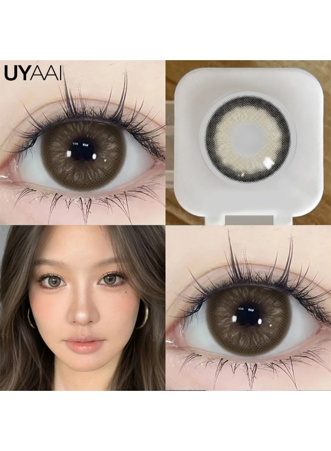 يواي عدسات لاصقة طبيعية - عدسات تجميلية للجنسين - عدسات موضة طبيعية - محتوى الرطوبة 42% - Image 2