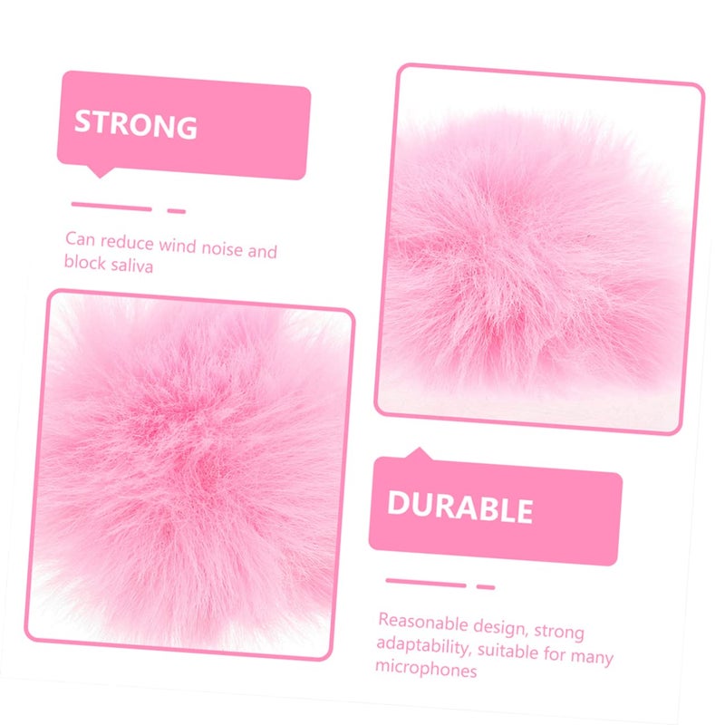 4Pcs Artificial Fur Mic Cover Windproof Microphone Protector For Noise Reduction Easy To Install - Image 4