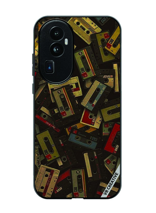 VR CREATIVE Protective Case Cover For Oppo Reno 10 Pro Plus Music Carrds Design Multicolour - Image 1